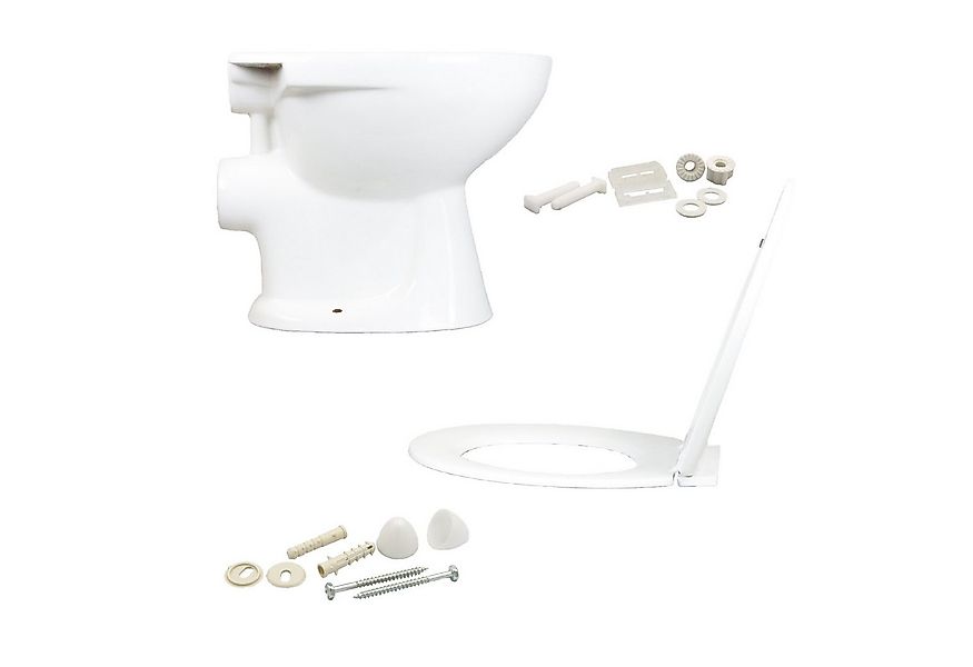 Stabilo Sanitär Tiefspül-WC Keramik Stand WC mit Sitz softclose günstig online kaufen