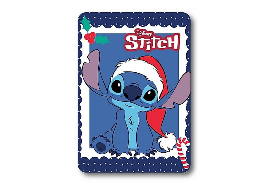 Wohndecke Disney Stitch Weichnachten Kuscheldecke 100x140 Kinder Decke, Tex günstig online kaufen
