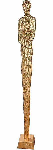 GILDE Dekofigur »Skulptur Frau Salvina goldfarben H. 138 cm« günstig online kaufen