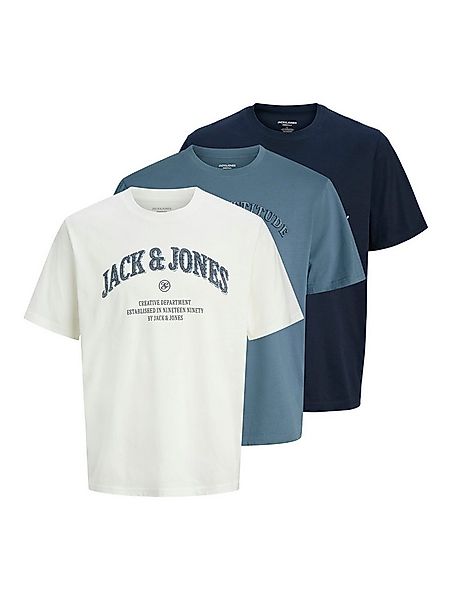 Jack & Jones T-Shirt JJEDENVER GRAPHIC TEE SS O-NECK 3PK MP (Packung, 3-tlg günstig online kaufen