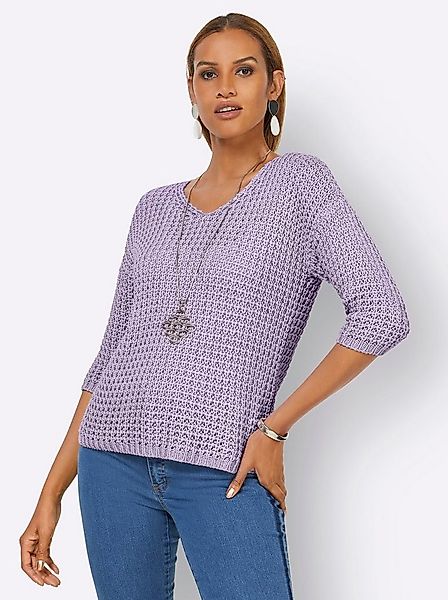 creation L Strickpullover Pullover 3/4-Arm Struktur günstig online kaufen