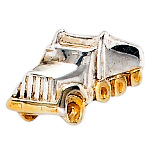 SIGO Einzel-Ohrstecker LKW Lastwagen 925 Silber bicolor vergoldet günstig online kaufen
