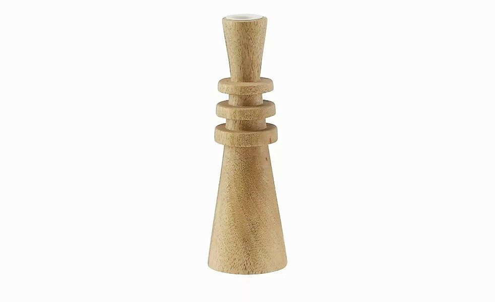HOME STORY Kerzenhalter   ¦ holzfarben ¦ Holz,Massivholz,Metall ¦ Maße (cm) günstig online kaufen