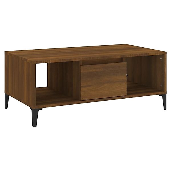 vidaXL Couchtisch Braun Eichen-Optik 90x50x36,5 cm Holzwerkstoff Modell 6 günstig online kaufen
