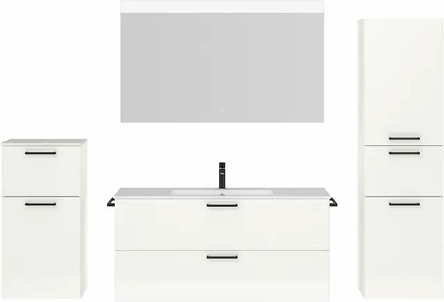 nobilia® Badmöbel-Set »Tolvina« vormontiert, mit Soft-Close, 4 Stk. tlg. Ho günstig online kaufen