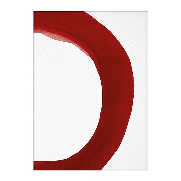 Paper Collective - Enso Red II Kunstdruck 50x70cm - weiß, rot/BxH 50x70cm günstig online kaufen