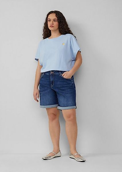 QS Bequeme Jeans Jeansshorts / Slim Fit / Mid Rise günstig online kaufen
