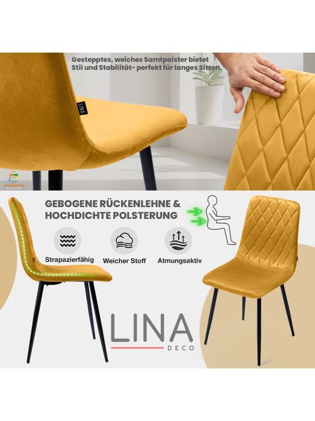 Lina® Esszimmerstuhl Elisia 2er, 4er, 6er günstig online kaufen