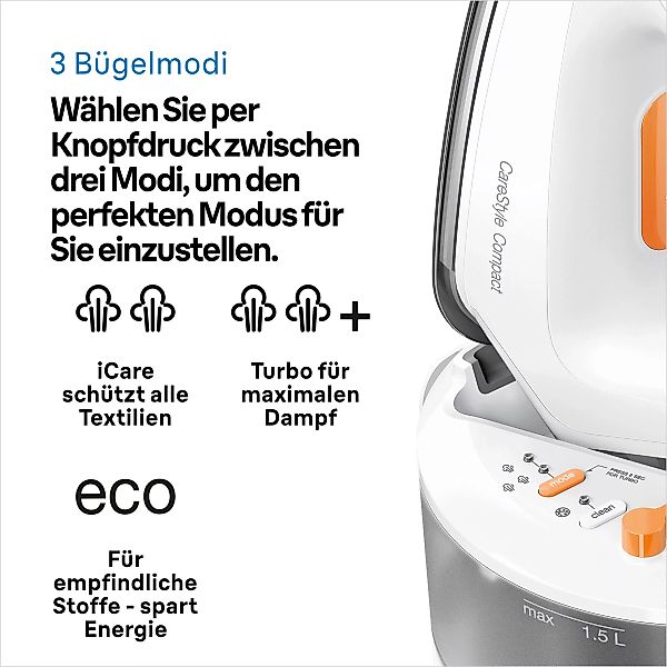 Braun Dampfbügelstation »CareStyle Compact IS2132WH« günstig online kaufen
