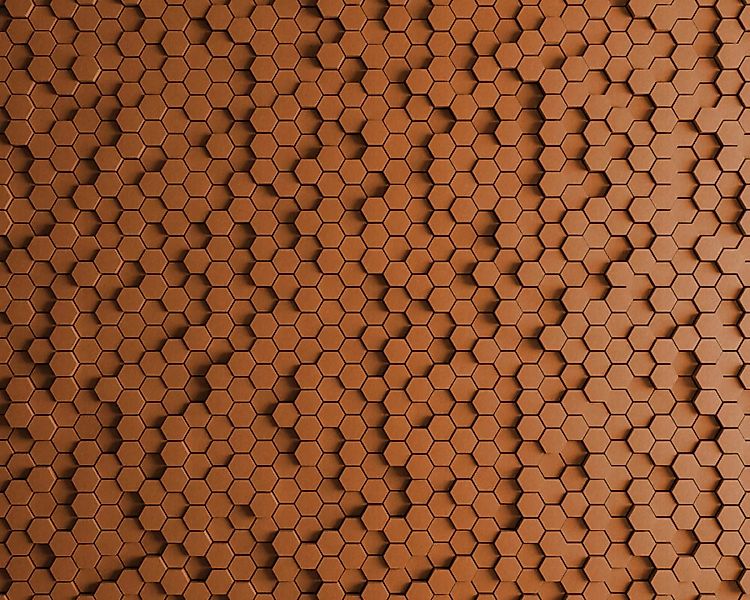 Fototapete "honeycomb 2" 5,00x2,70 m / Glattvlies Perlmutt günstig online kaufen