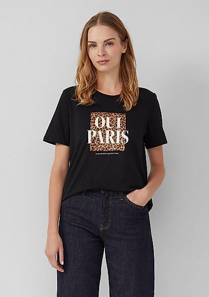 s.Oliver Kurzarmshirt T-Shirt T-Shirt mit Frontprint günstig online kaufen