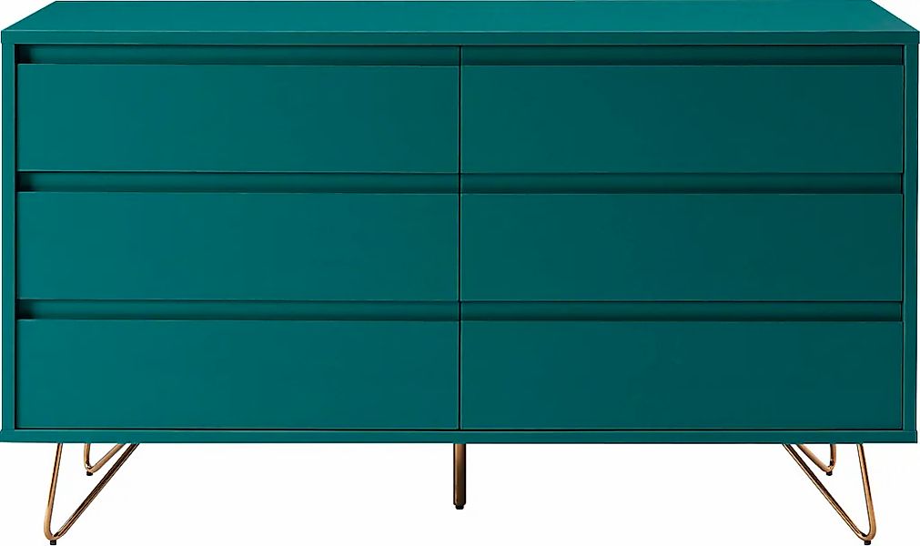 SalesFever Kommode "Bolton Design Sideboard mit Stauraum", Haarnadelbeine a günstig online kaufen