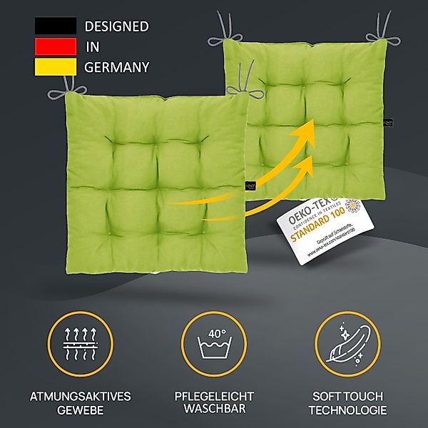 LILENO HOME Stuhlkissen Sitzkissen für Gartenstuhl, günstig online kaufen