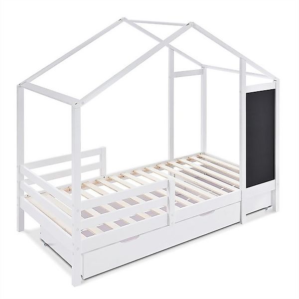 XDeer Kinderbett Kinderbett Hausbett 90 x 200 cm, Holzbett mit Tafel und 2, günstig online kaufen