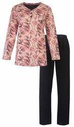 Medaillon Schlafanzug Damen Pyjama lang (2 günstig online kaufen