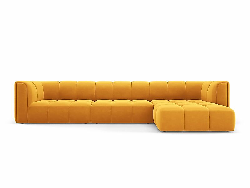 Milo Casa | Ecksofa Francesca Samt rechts 5-Sitzer günstig online kaufen
