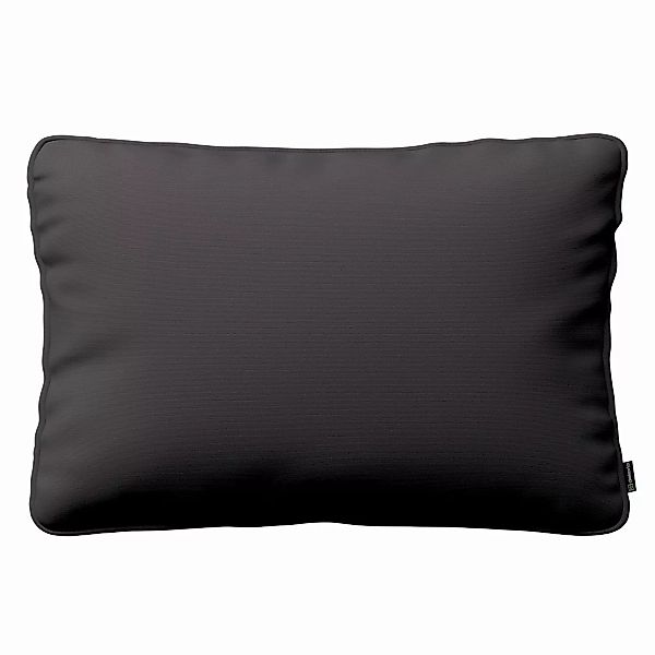 Kissenhülle Gabi mit Paspel 60x40cm, schwarz, 60 x 40 cm, Cotton Panama (70 günstig online kaufen