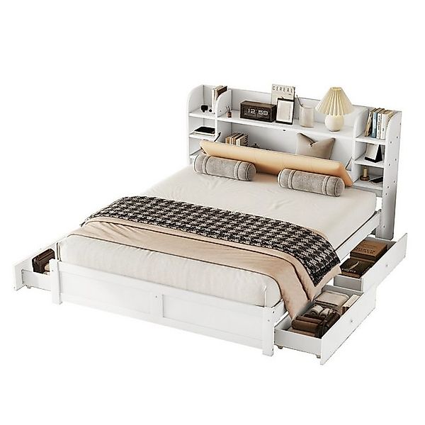 HAUSS SPOLE Holzbett 180*200cm mit multifunktionales günstig online kaufen