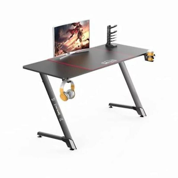 en.casa Gaming Tisch Oakland Computertisch bis max. 80 kg Stahlgestell Schw günstig online kaufen