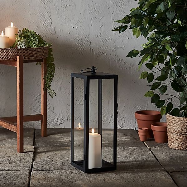 Große Bowen Gartenlaterne mit TruGlow® Outdoor Kerze günstig online kaufen