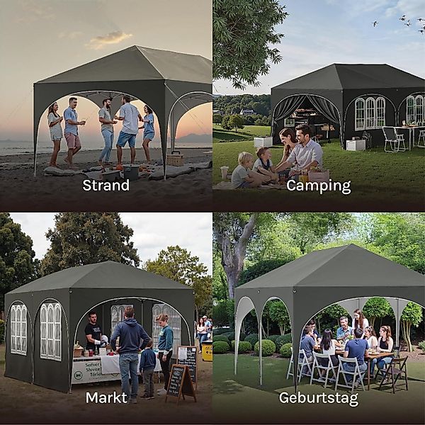Woltu Pavillon, mit 2 Seitenteilen, 3x6 günstig online kaufen