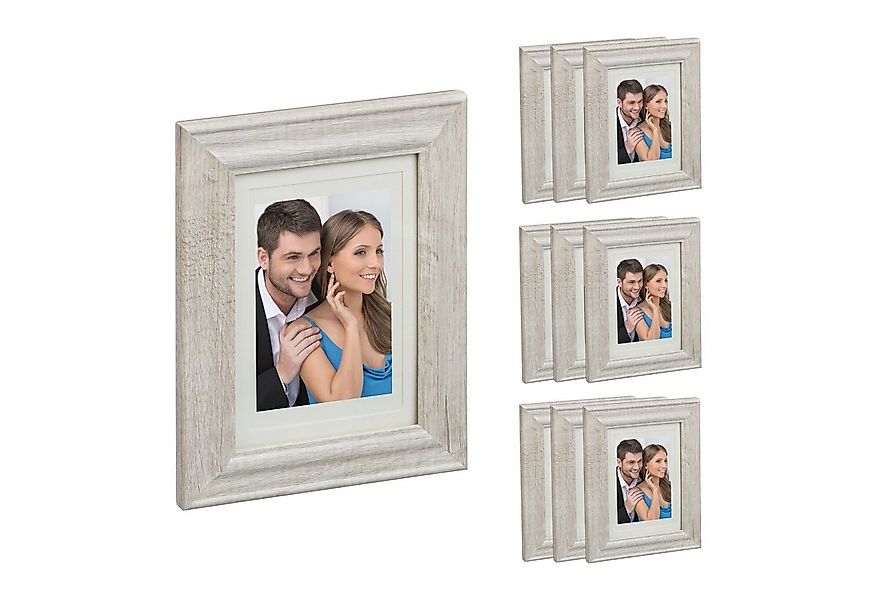 relaxdays Bilderrahmen-Set 10er Set Bilderrahmen 13x18 cm, A günstig online kaufen