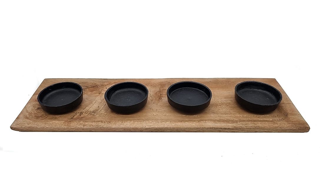 Spetebo Adventsleuchter Mango Advents Kerzenhalter für günstig online kaufen