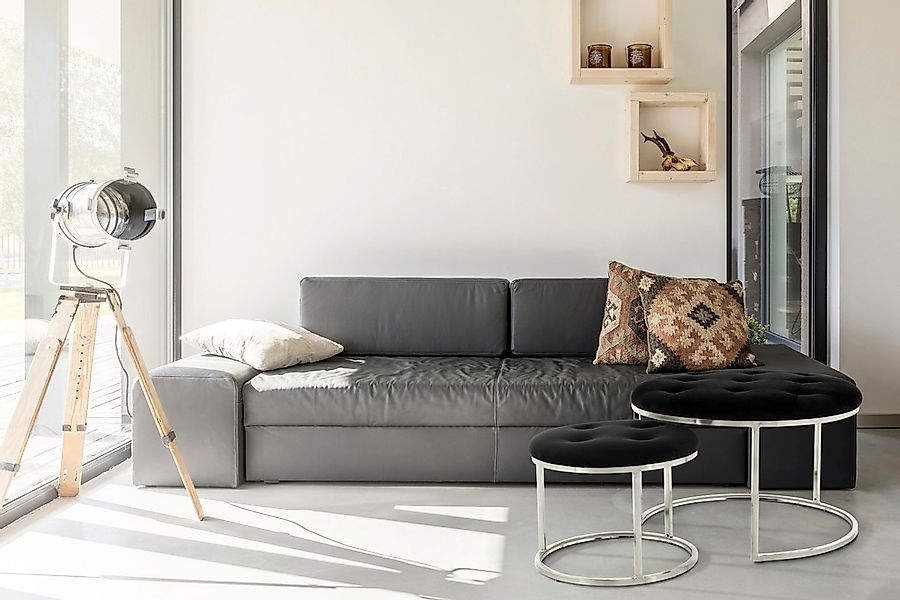 Kayoom Sitzhocker "Hocker Myla 2er-Set, praktisch ineinander schiebbar", (S günstig online kaufen