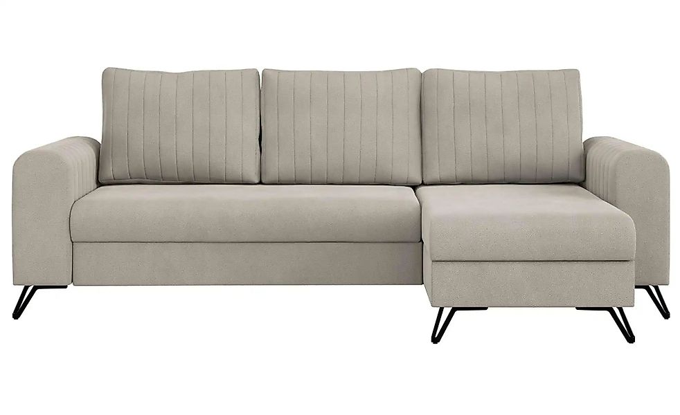 Ecksofa mit Schlaffunktion Axel ¦ beige ¦ Maße (cm): B: 242 H: 90 Polstermö günstig online kaufen