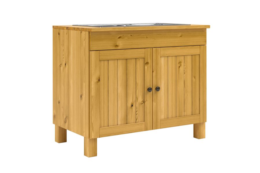 Home affaire Anrichte "Alby2" Mit 2 Türen, 2 Schubkästen und Metallgriffe, günstig online kaufen