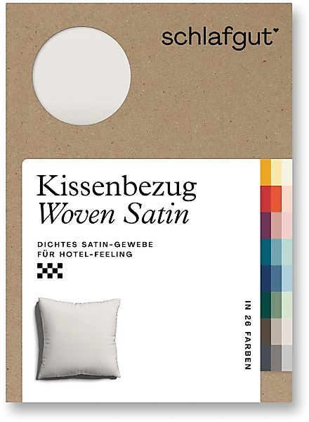 Schlafgut Kissenbezug Woven Satin aus Mako-Baumwolle, günstig online kaufen