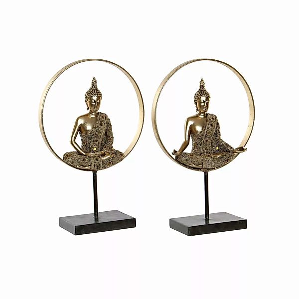 Deko-figur Dkd Home Decor Metall Buddha Harz (26 X 11 X 40 Cm) (2 Pcs) günstig online kaufen