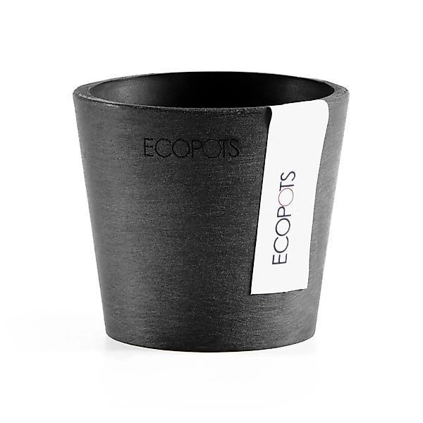 Ecopots Pflanztopf Amsterdam Mini Dunkelgrau 8 cm günstig online kaufen