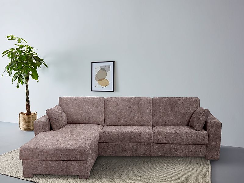 Home affaire Ecksofa Roma "L" Dauerschlaffunktion, günstig online kaufen