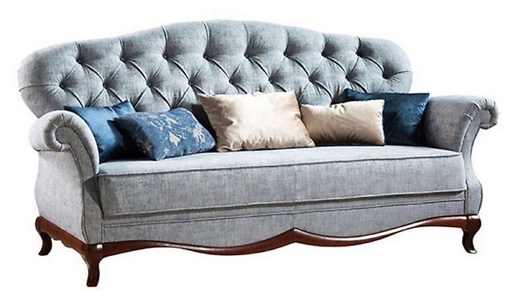 Casa Padrino Chesterfield-Sofa Luxus Art Deco Chesterfield Wohnzimmer Sofa günstig online kaufen