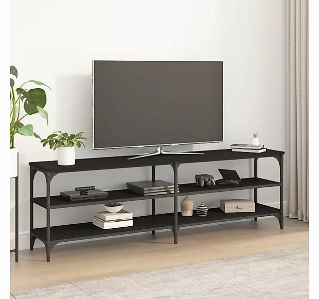 furnicato TV-Schrank Schwarz 160x30x50 cm Holzwerkstoff günstig online kaufen