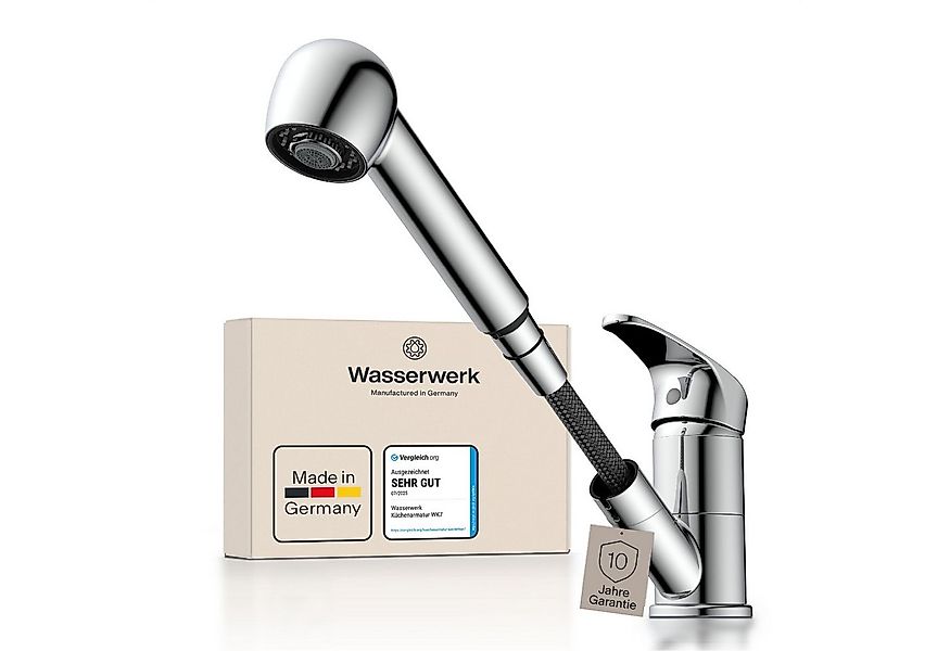WASSERWERK Spültischarmatur WK 7, Wasserhahn, Küche, Einhebelmischer 90° sc günstig online kaufen