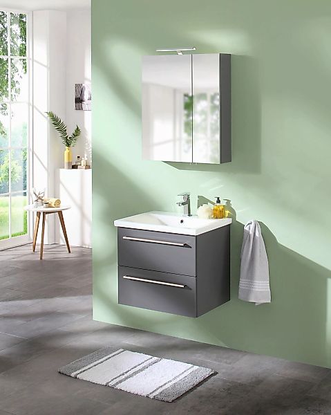 welltime Spiegelschrank "Torino", Breite 60 cm, 2-türig, LED-Beleuchtung, S günstig online kaufen