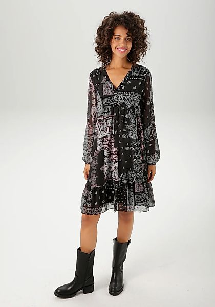 Aniston CASUAL Tunikakleid im fantasievollen Paisley-Muster-Mix günstig online kaufen