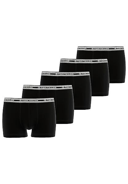 TOM TAILOR Boxershorts "Buffer", (5 St.), mit schönem Logobund günstig online kaufen