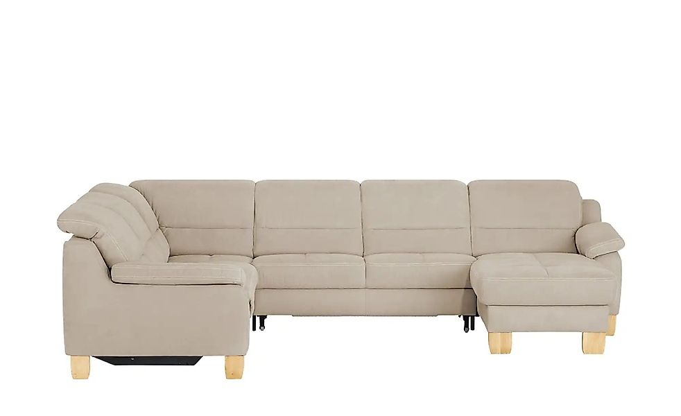 meinSofa Wohnlandschaft aus Mikrofaser Hanna ¦ braun ¦ Maße (cm): B: 322 H: günstig online kaufen