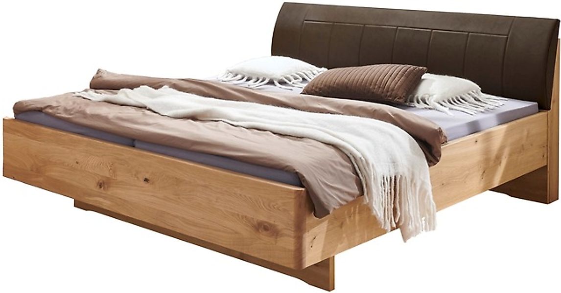 WIEMANN Holzbett »Cardiff, Bettgestell, Bettrahmen, teilmassiv, mit Polster günstig online kaufen