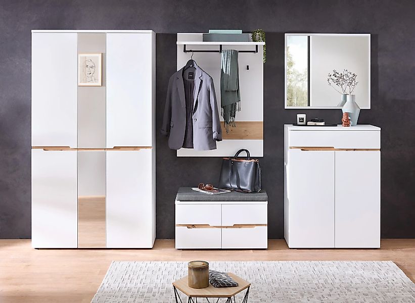 Innostyle Garderoben-Set "Memphis Garderoben Set, 295x192x38cm (B/H/T)", (5 günstig online kaufen