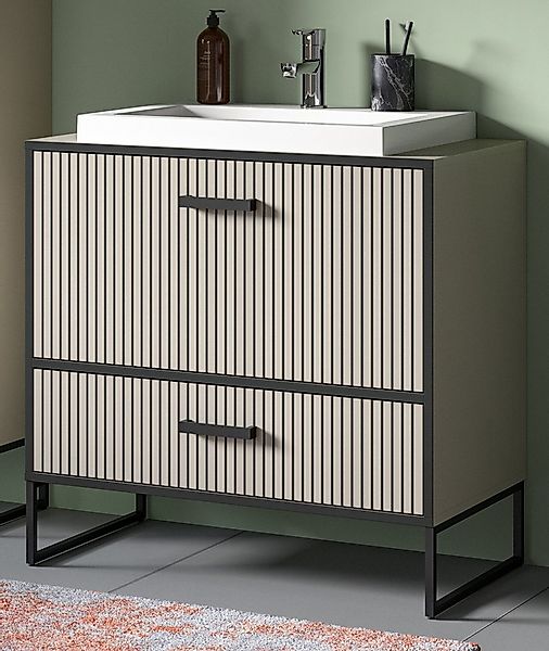 Inn.Furn Waschtisch Scana (Waschplatz inklusive Waschbecken, Sand und schwa günstig online kaufen