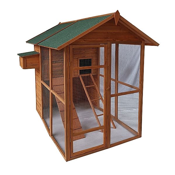 HTI-Line Hühnerstall Hühnerhaus Heidi, Vogelvoliere Freigehege günstig online kaufen