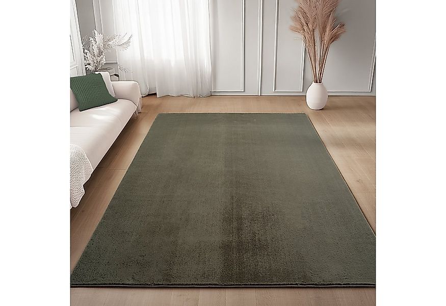 Carpettex Veloursteppich Unicolor - Einfarbig, Läufer, Höhe: 11 mm, Perfekt günstig online kaufen