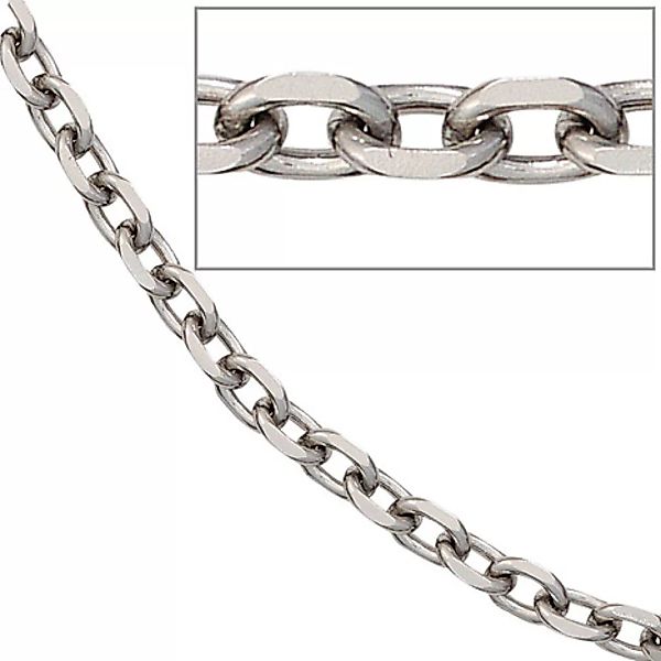 SIGO Ankerkette Edelstahl 4,3 mm 50 cm Halskette Kette Karabiner günstig online kaufen