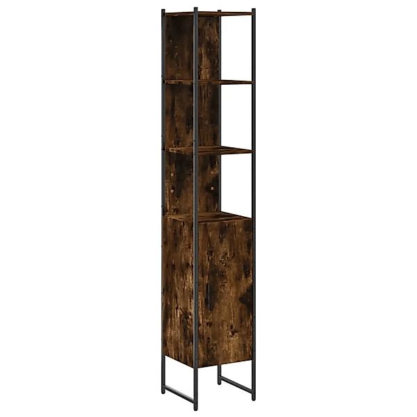 vidaXL Badschrank Räuchereiche 33x33x185,5 cm Holzwerkstoff 842473 günstig online kaufen