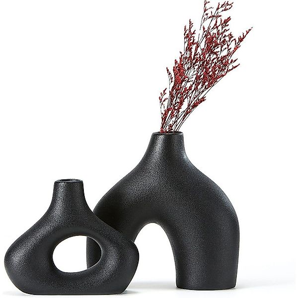 NUODWELL Dekovase 2 Stücke Keramikvase, Moderne günstig online kaufen