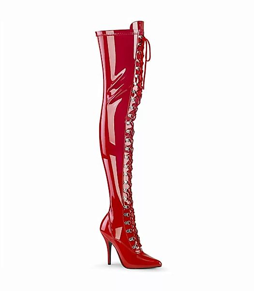 Overknee Stiefel SEDUCE-3024 - Lack Rot (Schuhgröße: EUR 46) günstig online kaufen